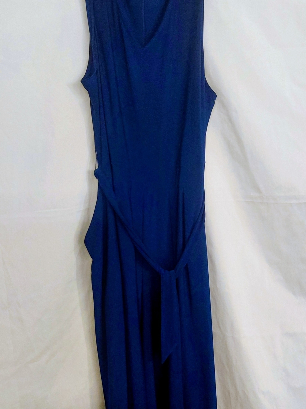 Cocomo 1X Sleeveless Navy Blue V-Neck Pantsuit